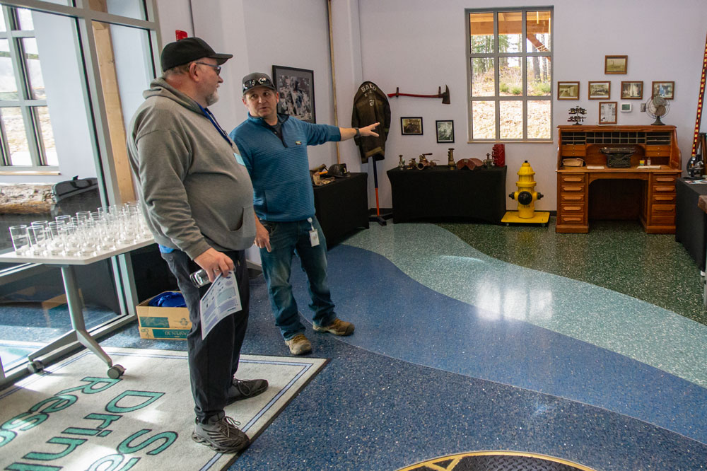 Lobby museum at the Saco River Drinking Water Resource Center