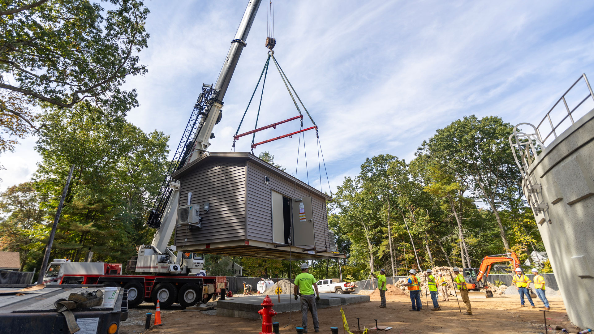 Pump station installation in Avon