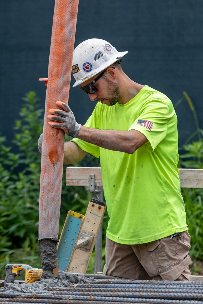 Construction of a water treatment plant in Southbury