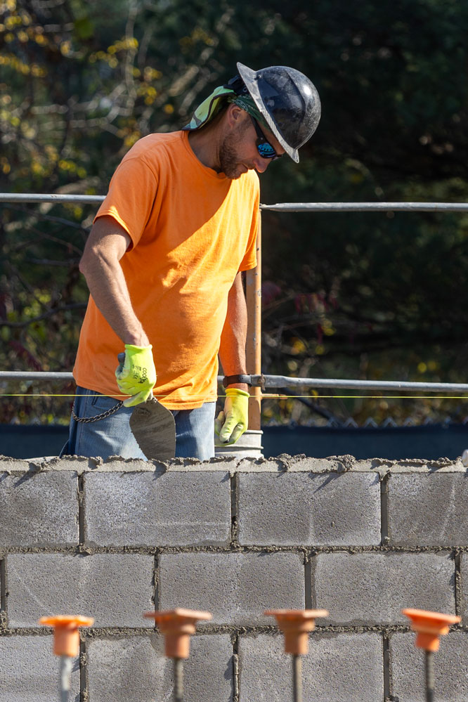 Construction at the new Heritage Village Drinking Water Treatment Facility.